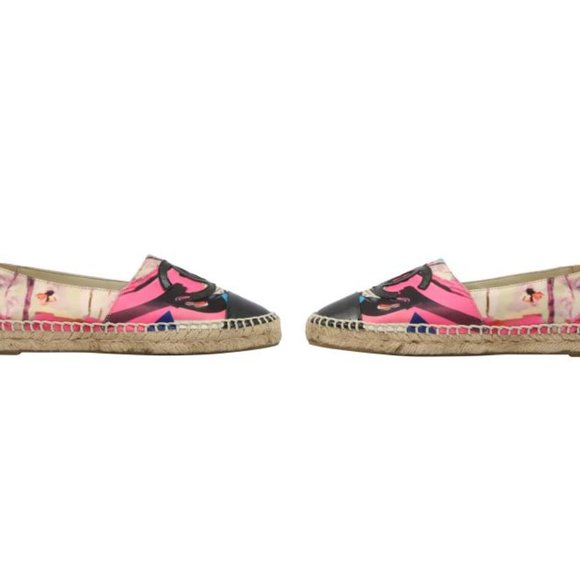 Chanel Pink Floral Print Espadrilles - Picture 3 of 5